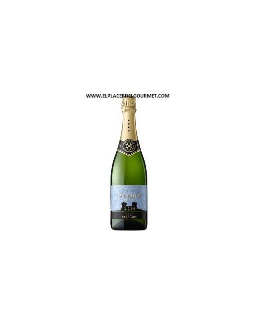 WHITE SPARKLING WINE PERELADA "STARS" BRUT RESERVES CAVA 75 CL.